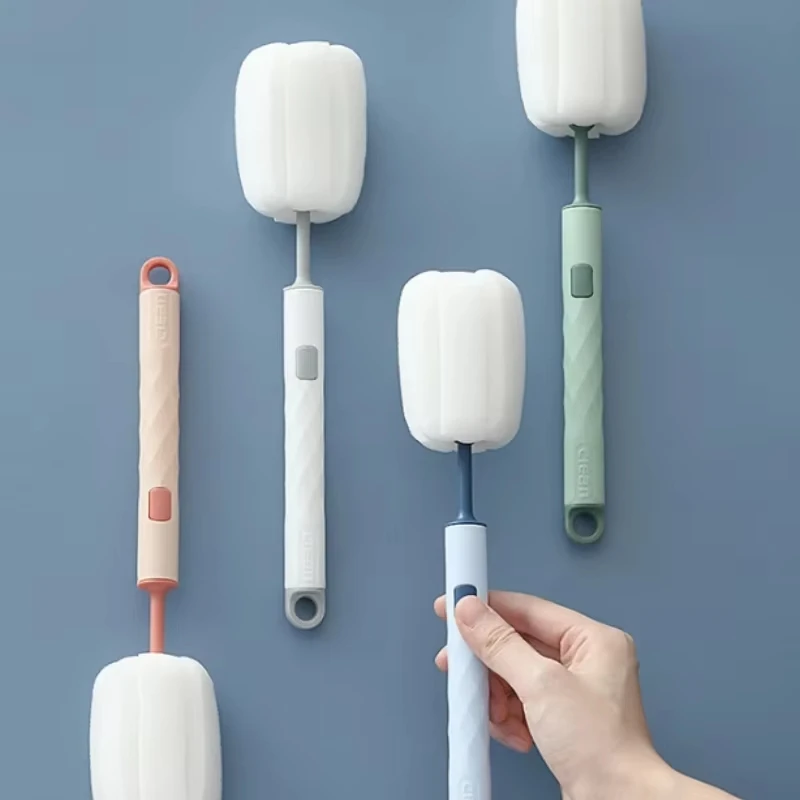 1PC Long Handle Insulated Mug Water Bottle Cleaning Brush Removable Cup Bottle Cleaning Sponge Brush