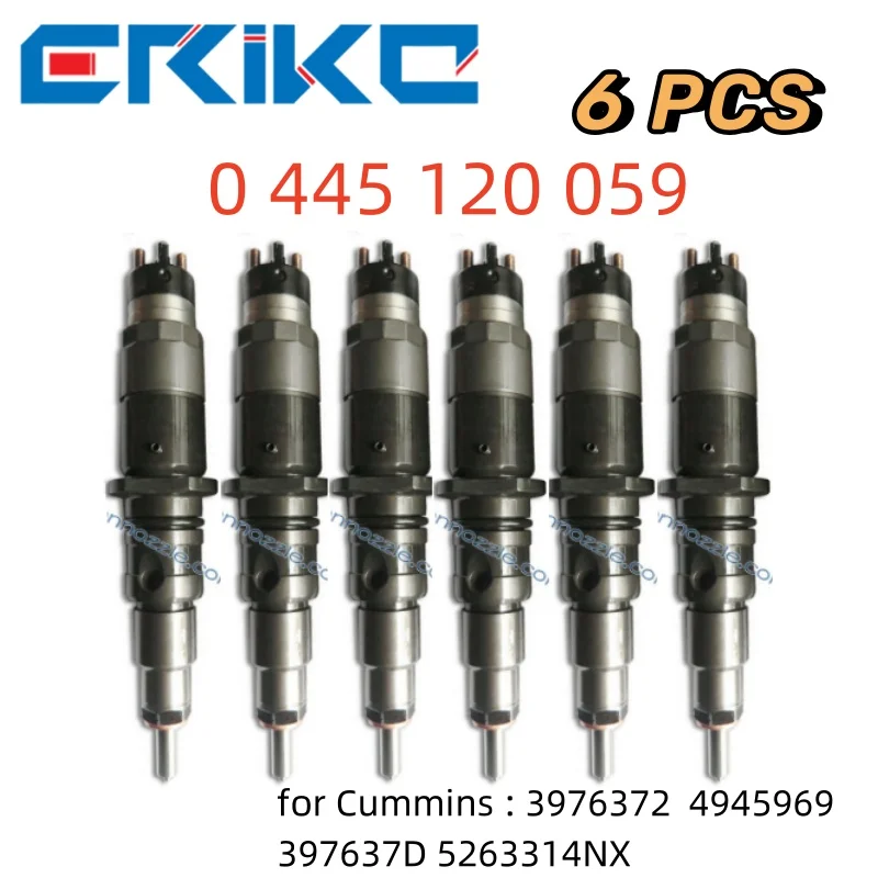 

0445120059 Fuel Common Rail Diesel Injector Nozzle 0 445 120 059 for Bosch Cummins : 3976372 4945969 397637D 5263314NX