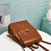 Genuine Leather Women Backpack Large Capacity Fashion Girls Back to School Bag High Quality Cowhide Female Laptop Backpacks 3