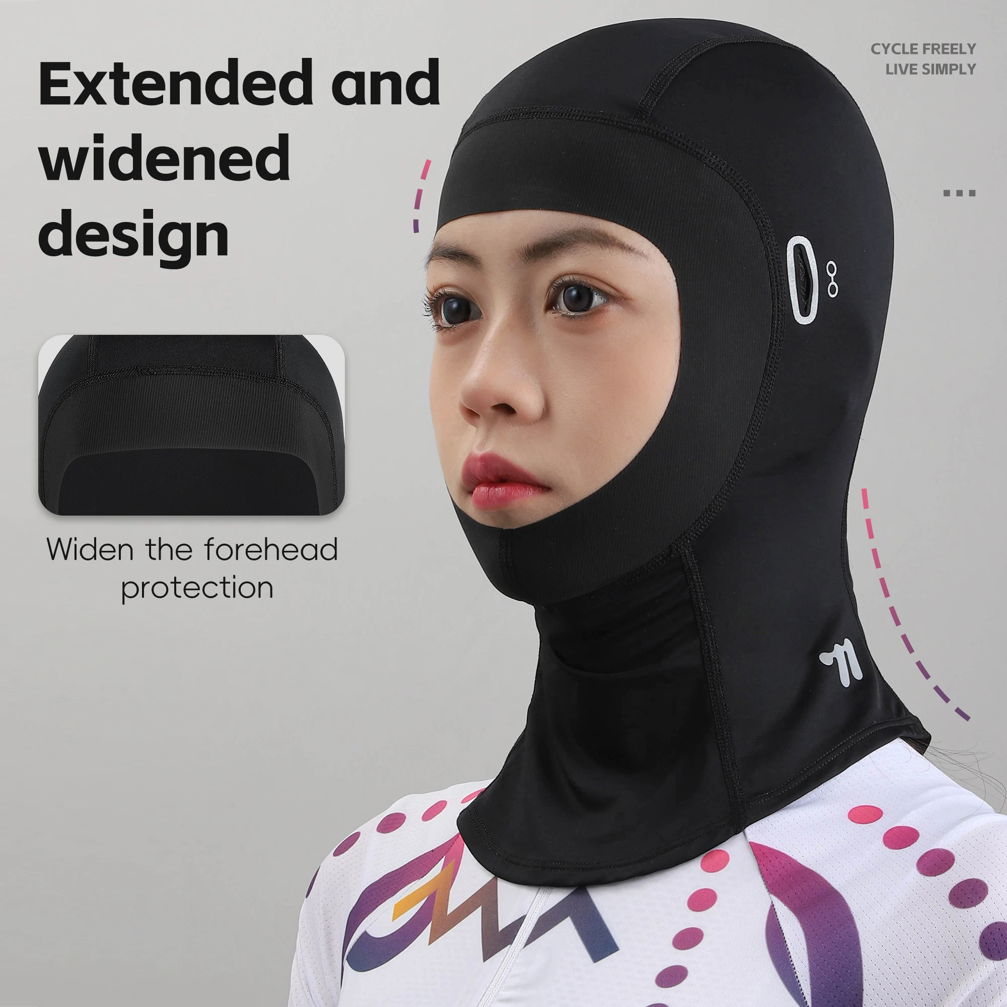 WEST BIKING Spring Summer Cycling Caps Unisex Bicycle Balaclava Anti-Slip Widen Seam Edge UPF50+ Hat UV-Protection Sport Gear 4