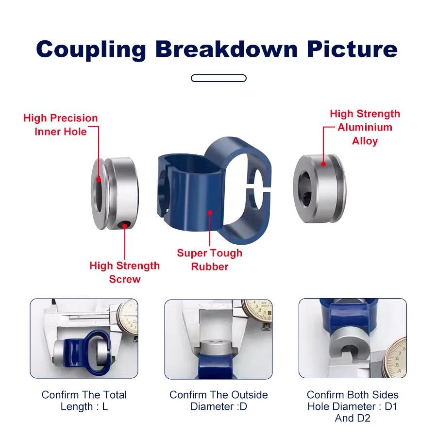 Camerina 8 Font Glass Fibre Elastic And Flexible Shaft Coupling For Encoder | Brasil - View #7