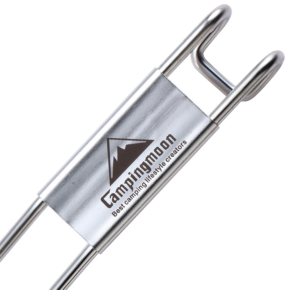 BBQ Grill Grate Lifter Stainless Steel Cooking Grid Lifter Gripper camping accsesorios BBQ For Camping Hiking 2