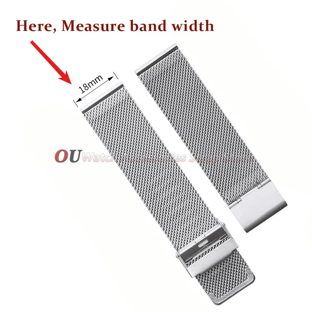 Premium Mesh Stainless Steel Quick Release Milanese Strap - Universal Fit Bracelet Bands