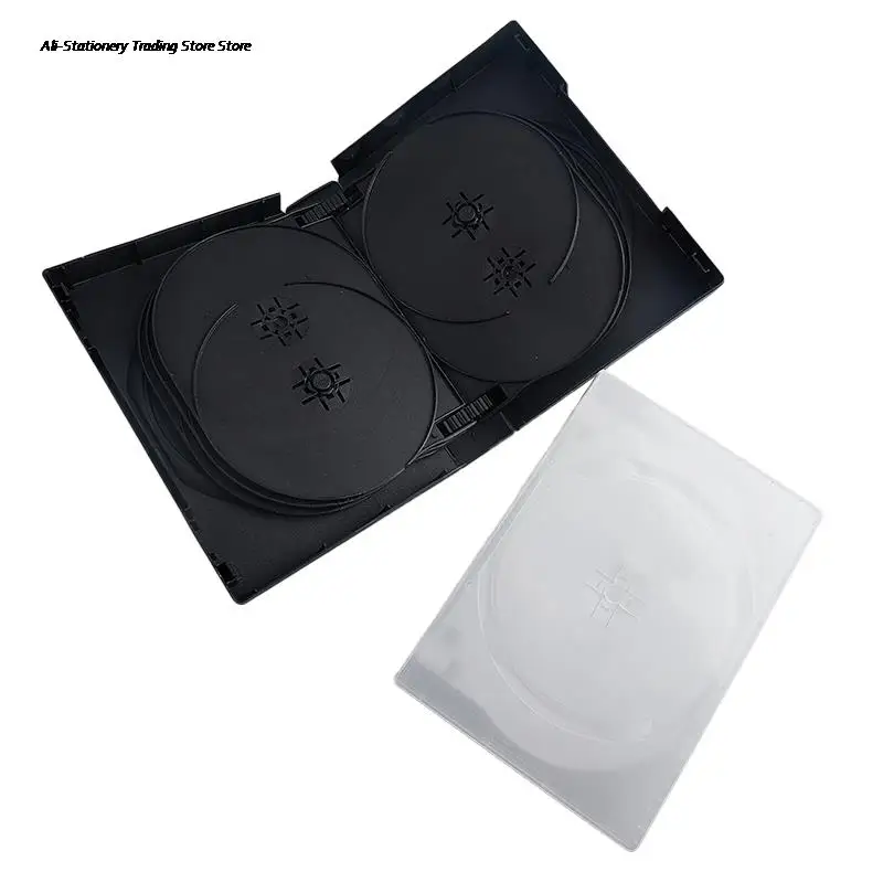 10/12CD Capacity Disc Storage Box Large DVD Case Package Portable Box For Home Cinema Movie Storage Holder Cover