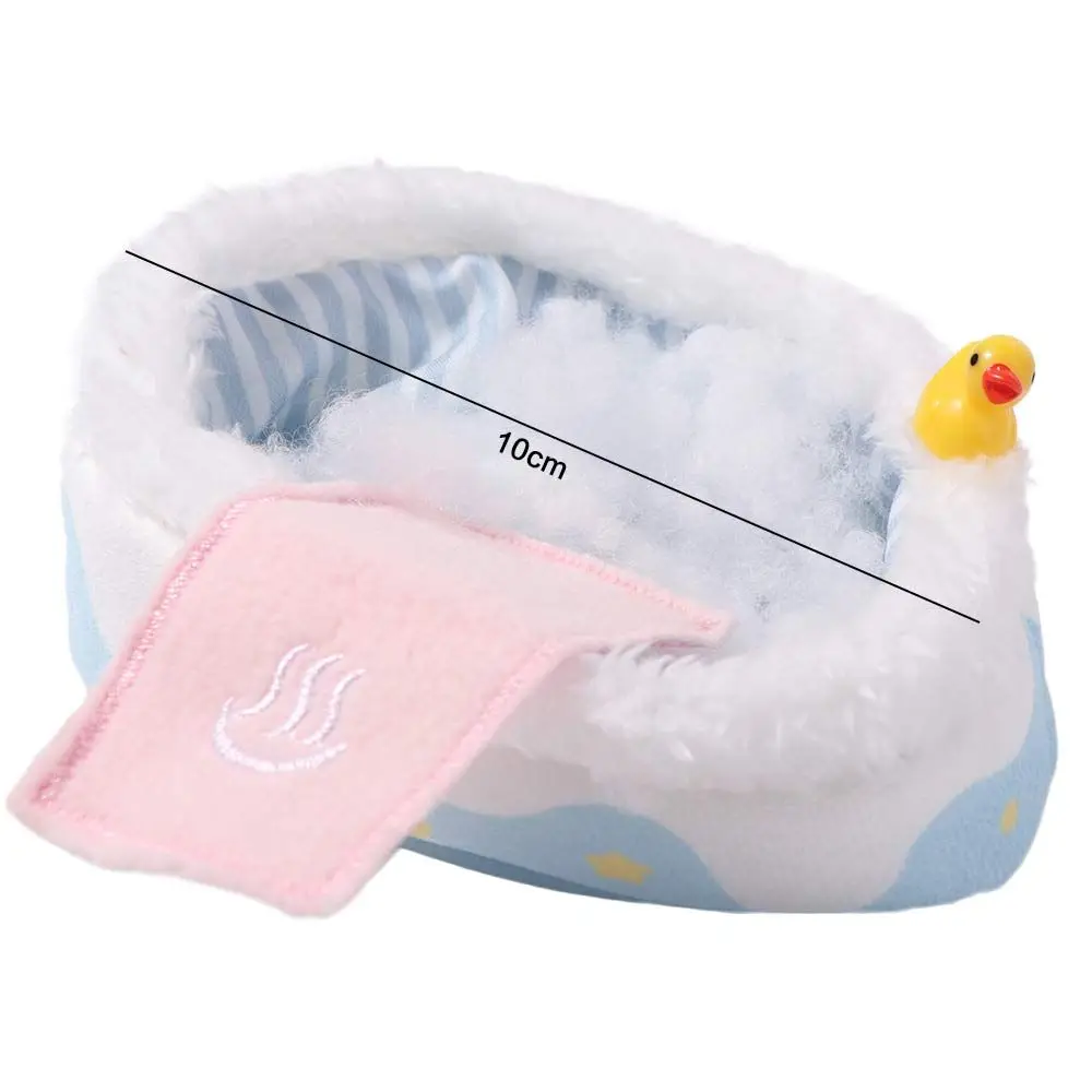 Mini Furniture Cotton Doll Bathtub Scene Decor Desktop Decoration Doll Sleeping Bag Ornament Kawaii 10cm Doll Bathtub