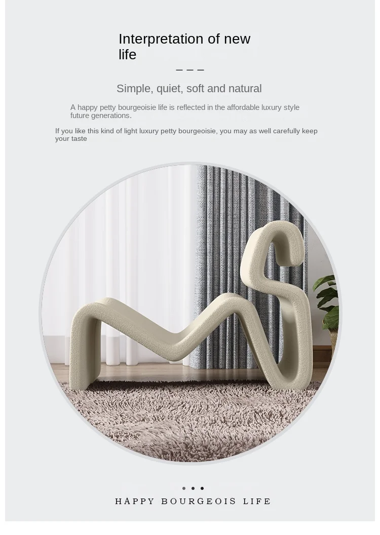 Description Picture 3 of itemLiving Room Chairs Furniture Home Decor Single Sofa Chair Bedroom Balcony New Style Leisure Lazy Sofa Chair Simple Leisure Chair
