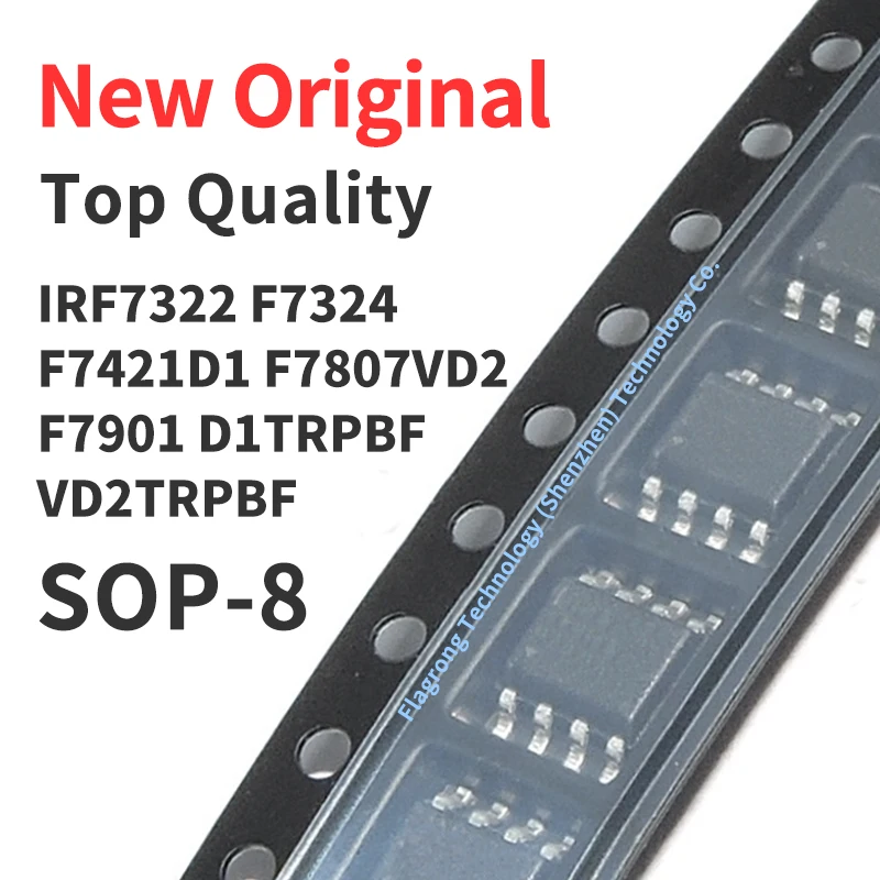 Чип ИС IRF7322 IRF7324 IRF7421D1 IRF7807VD2 IRF7901 D1TRPBF VD2TRPBF SOP-8, новый оригинальный, 10 шт. (art.: 3920bf48947e5) - 3920bf48947e5
