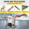 VEVOR Manual Wire Stripping Machine 0.06-0.98 inches Hand Crank Cable Stripper Cutter Tool Aluminum for Scrap Copper Recycling 2