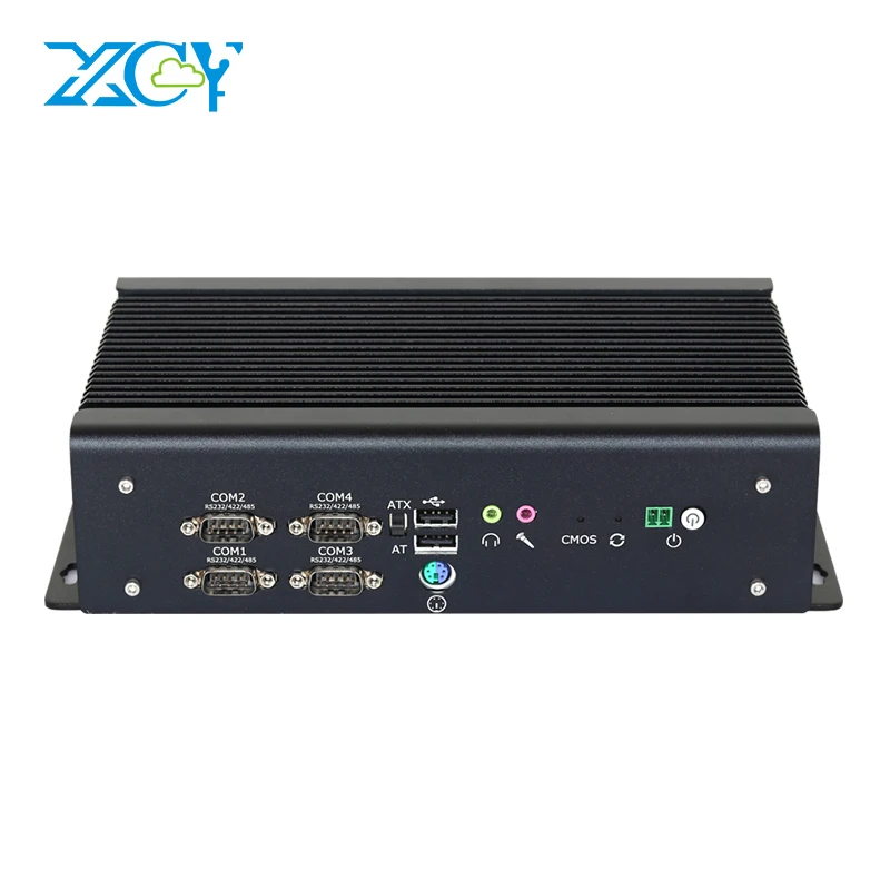 Fanless Industrial Mini PC i7 1165G7 6x DB9 RS232/422/485 2x GbE LAN GPIO HDMI VGA 6x USB Support Wi-Fi 4G LTE Windows Linux fanless mini pc intel core i7 10610u i3 10110u 2x rs232 2x gbe lan 8x usb hdmi vga support wifi 4g lte windows 10 linux