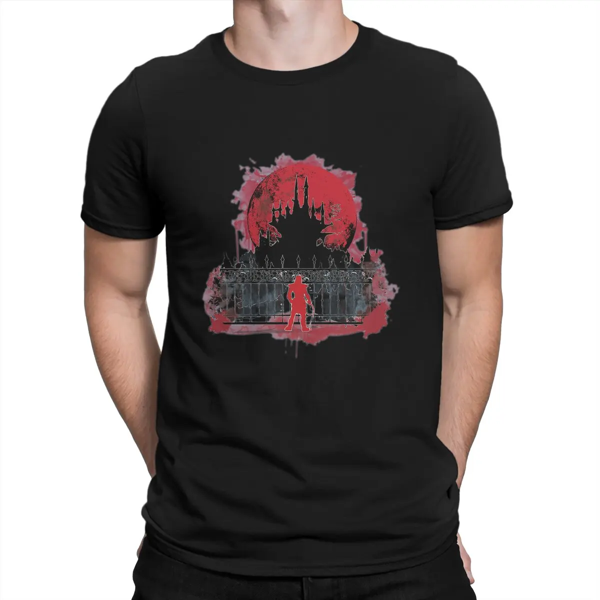 

Vaya T-Shirts Men Castlevania The Vampire Hunter Casual 100% Cotton Tee Shirt Round Neck Short Sleeve T Shirts Gift Idea Clothes