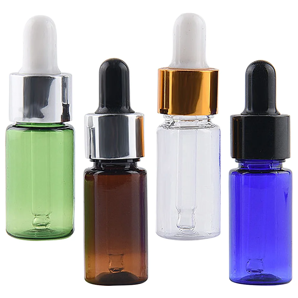 

4 Pcs Essential Oil Dropper Bottle Travel Containers for Liquids Bottles Pippets