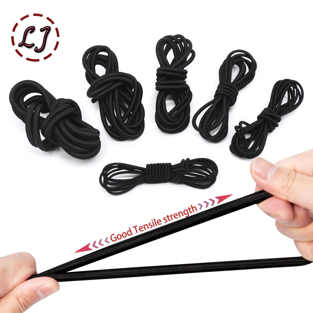 New 4mm-10mm Strong Elastic Rope Bungee Shock Cord Stretch String For DIY Jewelry Making Outdoor Project Tent Kayak Boat Backage