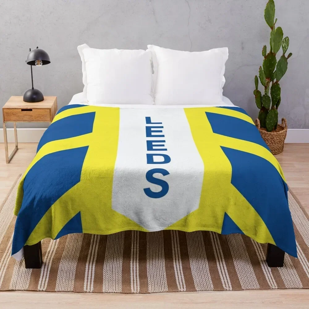 Leeds United Throw Blanket Picnic Fashion Sofas Shaggy Blankets