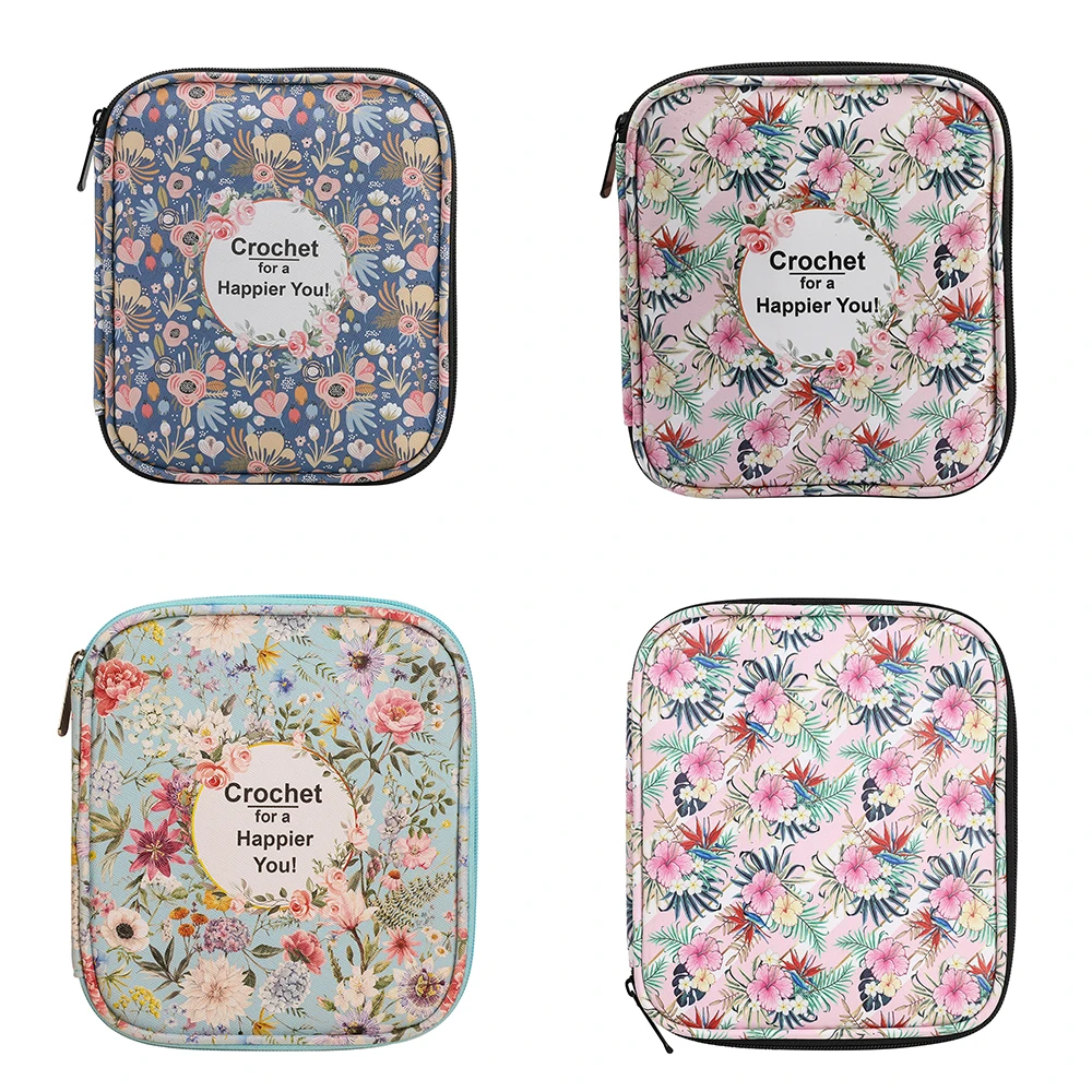 Empty Crochet Hooks Bag Single Layer Crochet Needles Storage Bag Knitting Case Organizer Sewing Accessories knitting tool organizer,sewing accessories