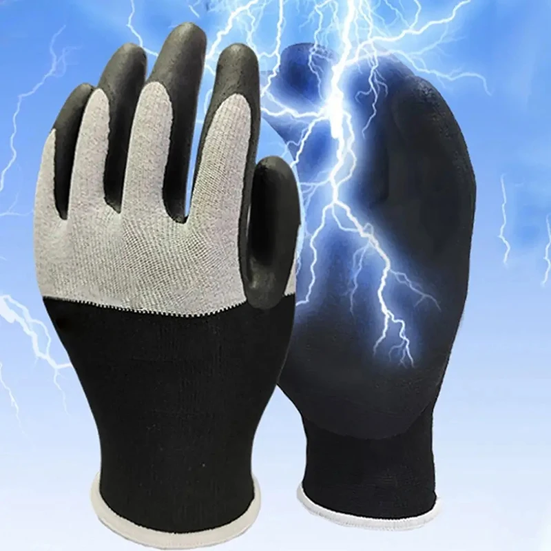 Insulating Gloves Ultrathin Electrician Insulating Gloves Withstanding Voltage 400V/500V Rubber Touch Screen