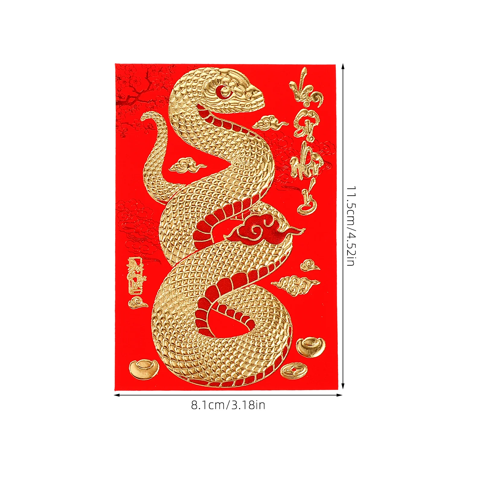 Mailing Envelopes Gift Card Envelopes 18 Pcs Short Year of The Snake Spring Festival Chinese Money Paper Fengshui Hongbao Pockets