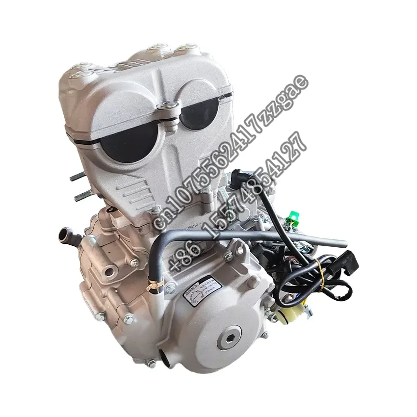 factory sale zongshen 300cc motor kit 4 stroke 4 valve water cooled 25KW electric kick start 6 gearshift NC300S engine whiteboard rtf zongshen cb250 engine factory 520 type 13 tooth small flying sprocket pinion