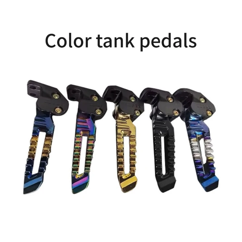 Motorcycle Replacement Foot Pegs Footrest Pedal for 150cc 125cc Pedal Footrests Motorbike Accessories Easy Installation Motorcycle Accessories Motorcycle Footrests