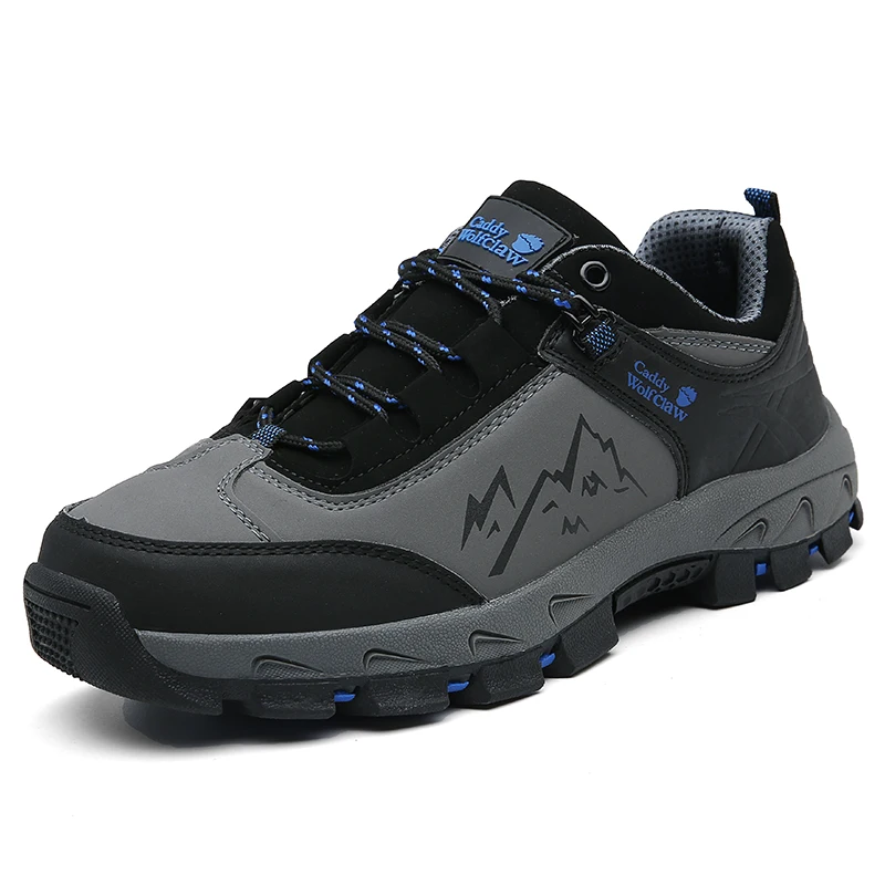 

New Non-slip Wear Resistant Men‘s Outdoor Hiking Shoes Breathable Splashproof Climbing Men Sneaker Hunting Mountain Shoes 38-48