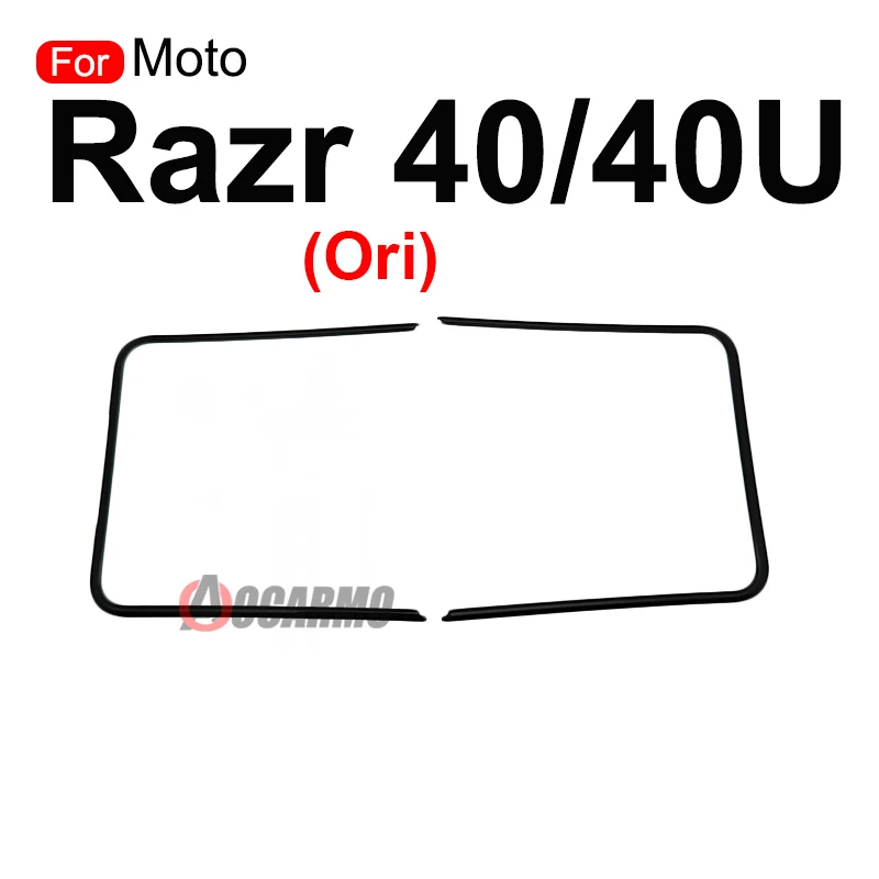 Motorola Moto Razr 50 Ultra 40 40u 전면 스크린 스탠드 중간 베젤 프레임 LCD 디스플레이 브래킷 플라스틱 Hoder 수리 부품