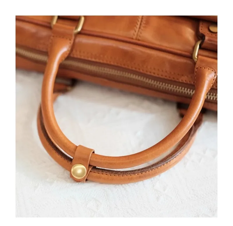 PNDME Business-Mode Luxus echtes Leder Herren Damen Aktentasche Vintage Designer echtes Rindsleder weibliche Arbeit Laptop Handtasche – Detail 17