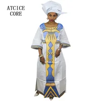 African Dresses For Women Fashion Design New African Bazin Riche Embroidery Design Dress 3
