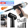 Electric Air Duster Compressed Air Duster 51000RPM 3 Gear Adjustable Rechargeable Car Cordless Air Blower for Computer Keyboard 1