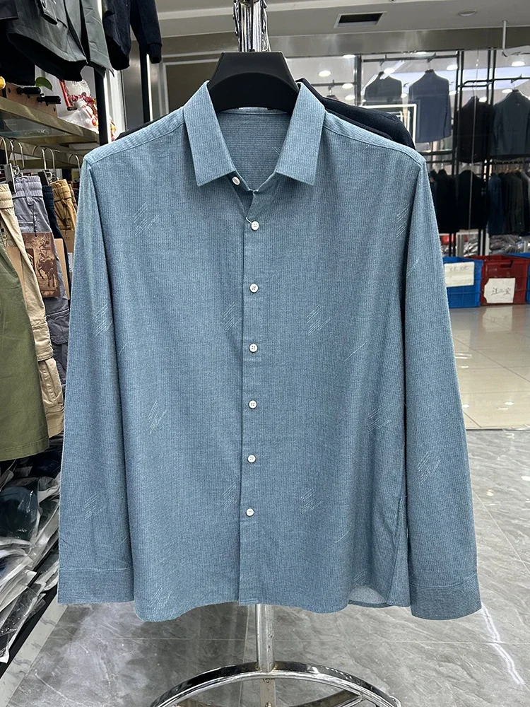 

Spring And Autumn Bottom Long Sleeve Shirt Men's Business Casual Shirt