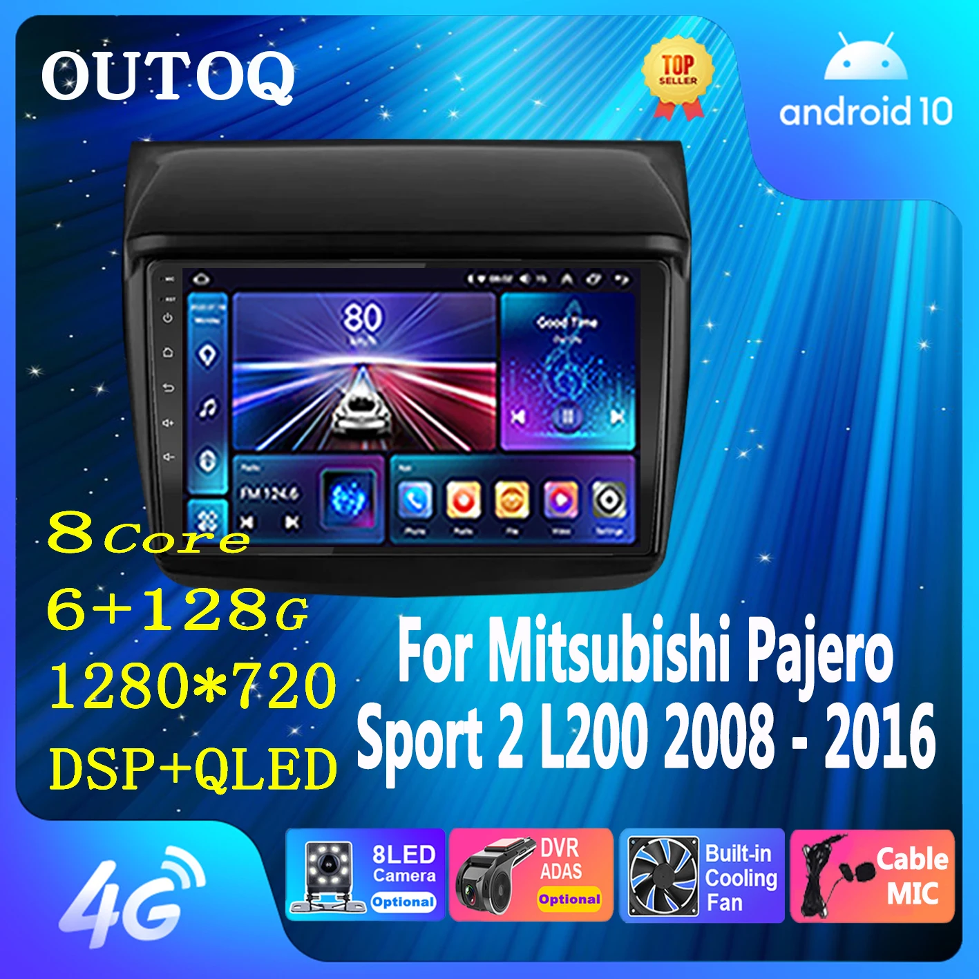 

Android Car Radio Multimedia for Mitsubishi Pajero Sport 2 L200 Triton 2008 - 2016 Video Player Navigation GPS No 2din 2 Din Dvd