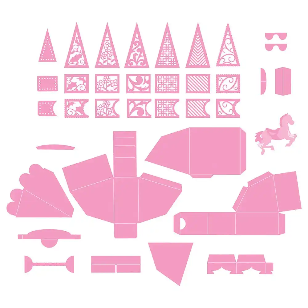 

Metal Craft Cutting Dies Big Top Carousel Gift Box Die Scrapbook Diary Decoration Embossing Template DIY Greeting Card Handmade
