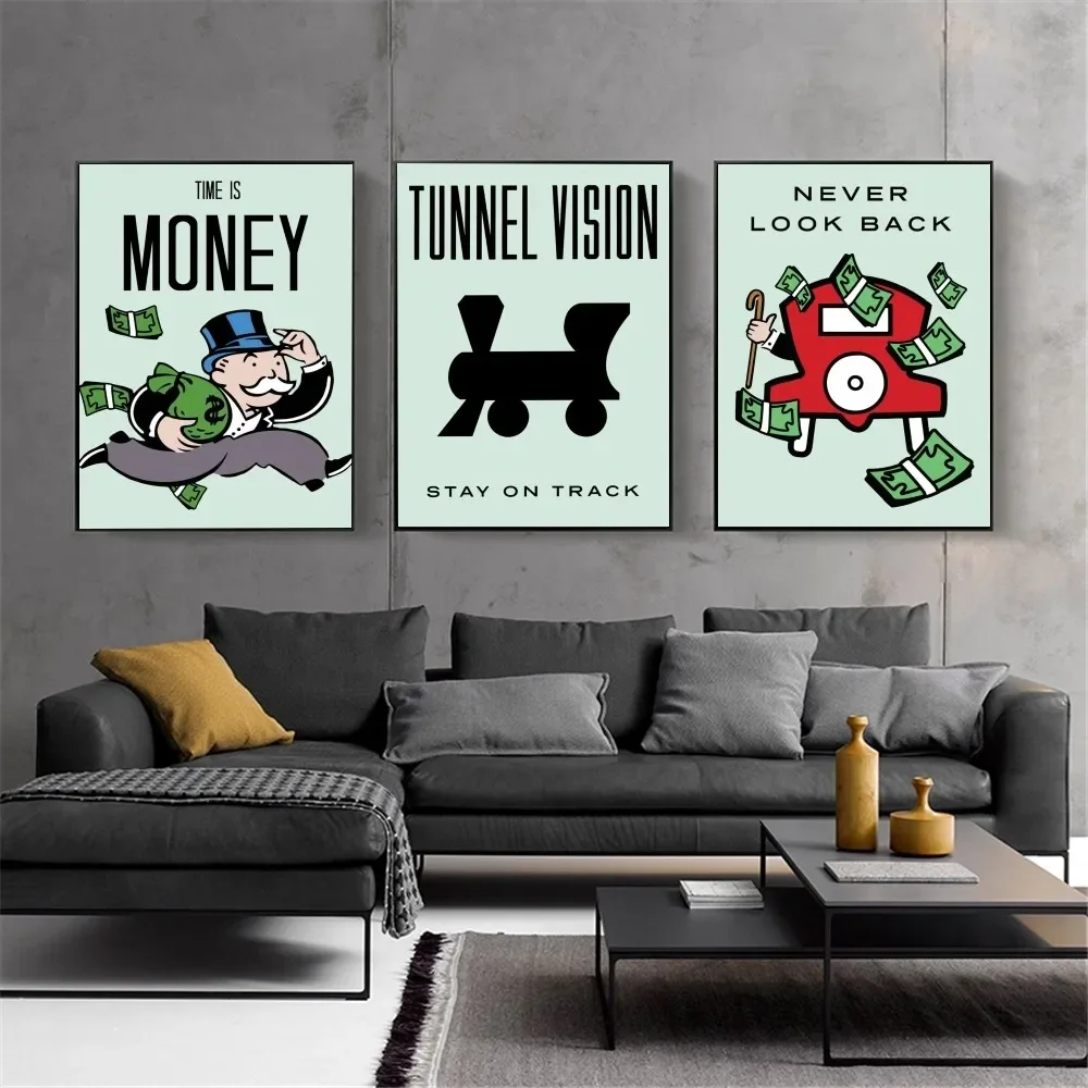 Il Tempo È Denaro Locy Poster Kraft Club Bar Paper Vintage Wall Art Painting Camera Da Letto Studio Big Szie Wall Painting Stickers