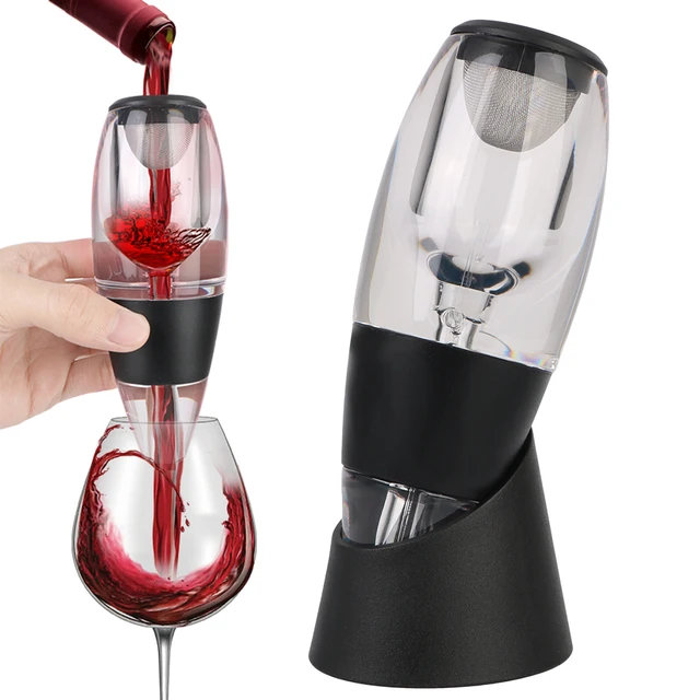 Versatore Vino Con Filtro - Beccuccio Antigoccia - Rimuove Depositi E Sughero - Design Pratico Per Sommelier - Foto 9