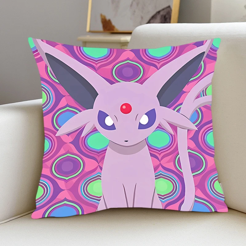 

Pillow Cover E-Espeon room bedroomo office coffee shop car Dakimakura Throw Pillows iving room Pillowcase Fashion gift Kawaii