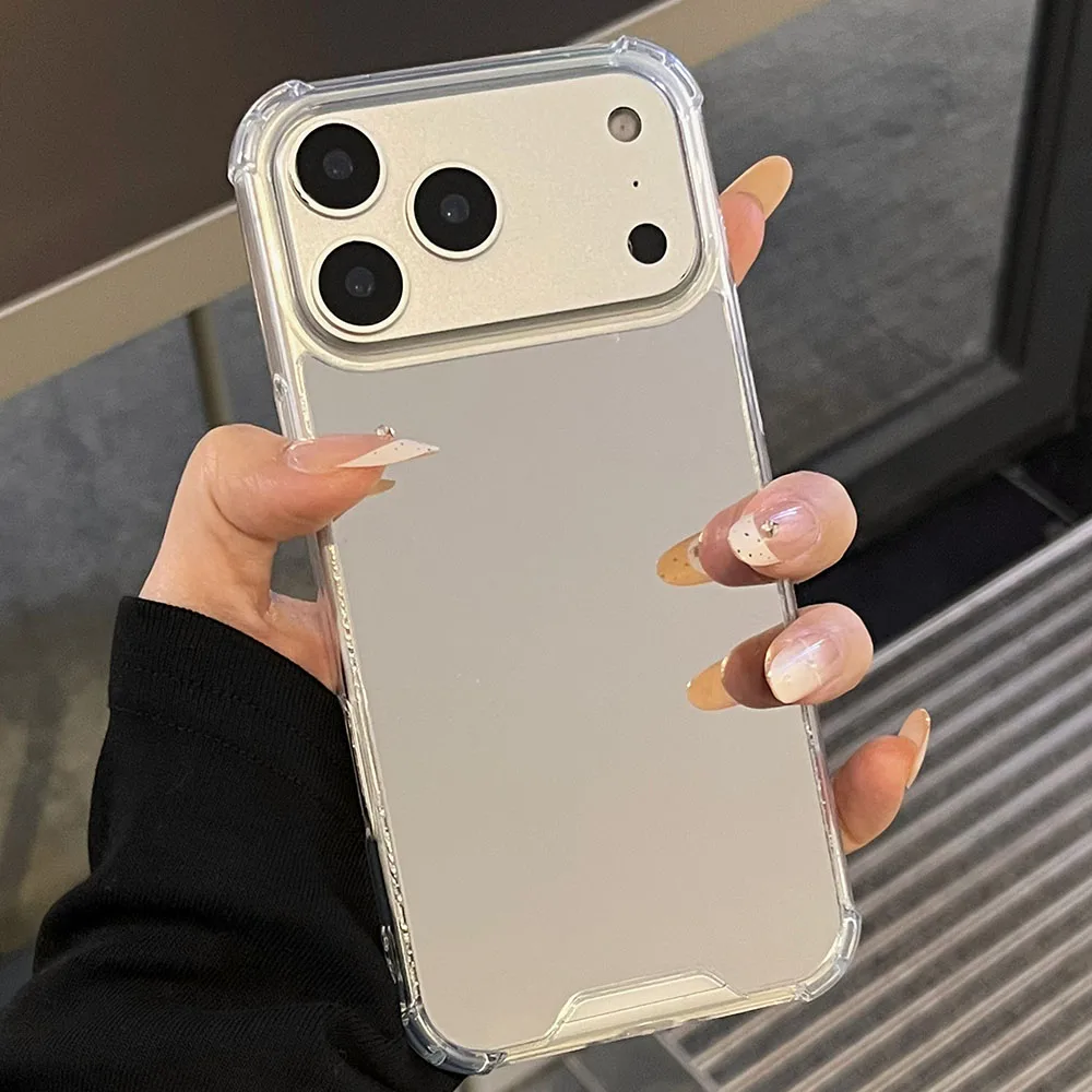Acrylic Hard Mirror Phone Case with Air Shockproof Protection