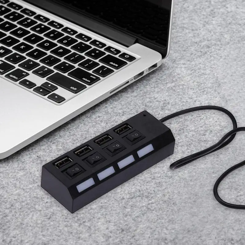 Hub Usb Ad Alta Velocità A 4 Porte Hub Switch Indipendente Splitter A Quattro Bit 2.0 Hub Ad Alta Velocità Hub Usb Multi-Interfaccia Professionale