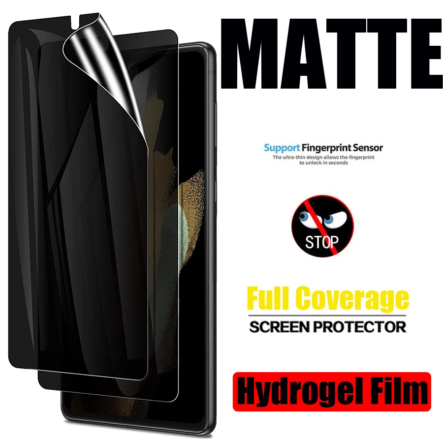 

Matte Privacy Hydrogel Film Screen Protector For Samsung Galaxy S20 S22 S21 S23 Plus Ultra FE Note 20 9 10 Plus Screen Protector