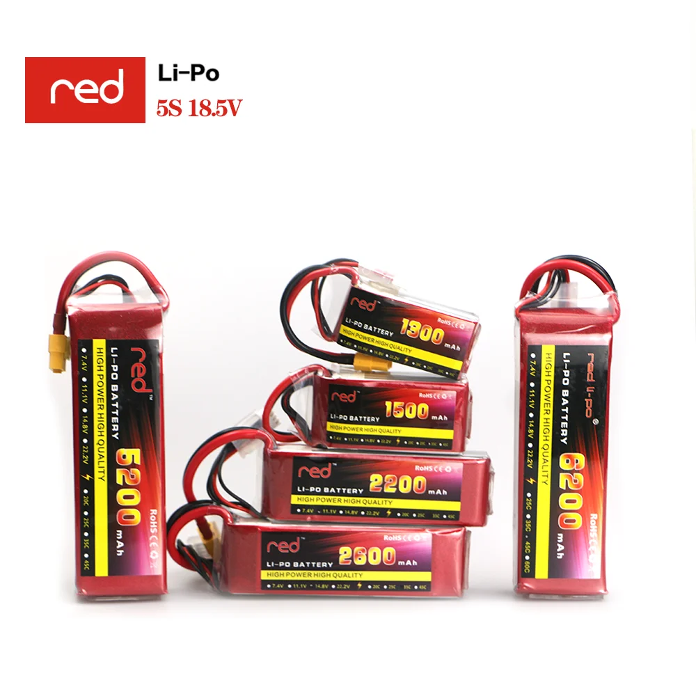 

18,5 V RC Toys LiPo аккумулятор 5S 1300mAh 1800mAh 3500mAh 4000mAh 4500mAh 6000m Ah 30C 40C для семейного вертолета автомобиля лодки