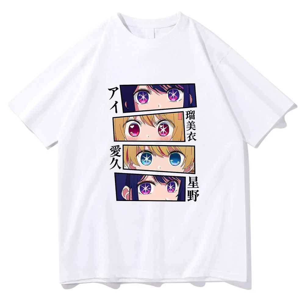 

Aquamarine Manga Tee Shirts Pullover Short Sleeve T-shirt Female New Anime Oshi No Ko Hoshino Ai T Shirt Women y2k Clothes Tops