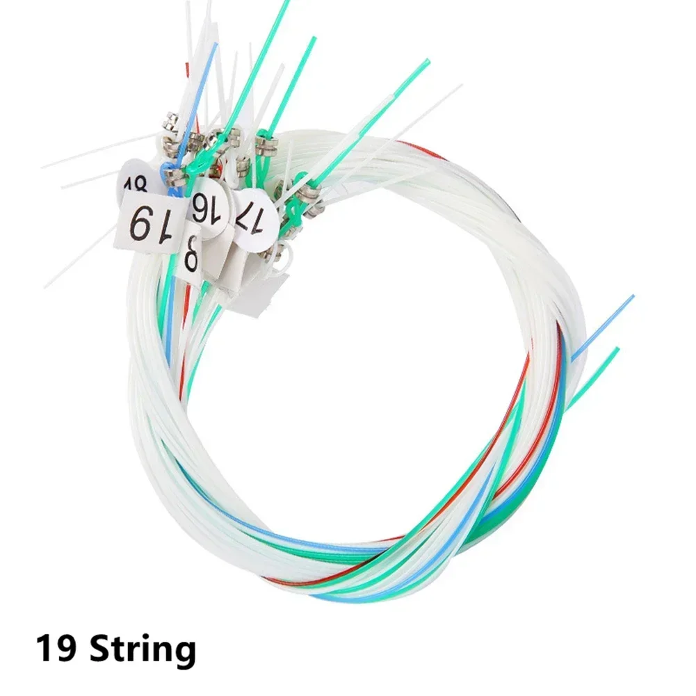 6 Pcs High Quality Guitar Strings 15/16/19/21/24Strings Lyre Brass Strings Set Nylon String Replacement Accessories