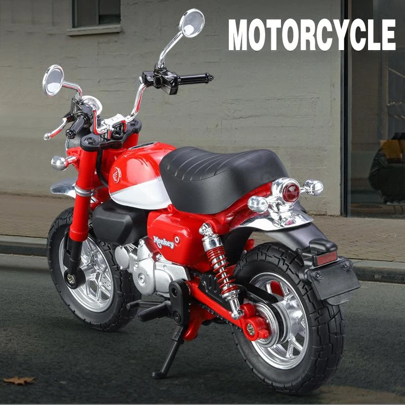 1/12 ホンダモンキーオートバイおもちゃ 1:12 ダイキャストメタル