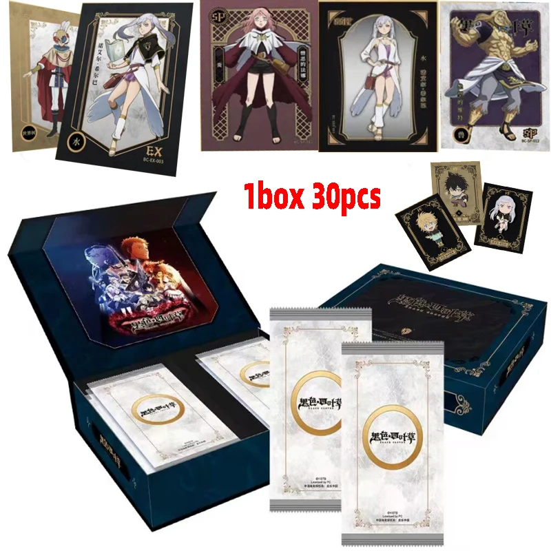New Black Clover Collection Cards Janpanese Anime Figure Booster Box Rare Quicksand Gold Flash Card Ex Regali Per Ragazzi E Ragazze