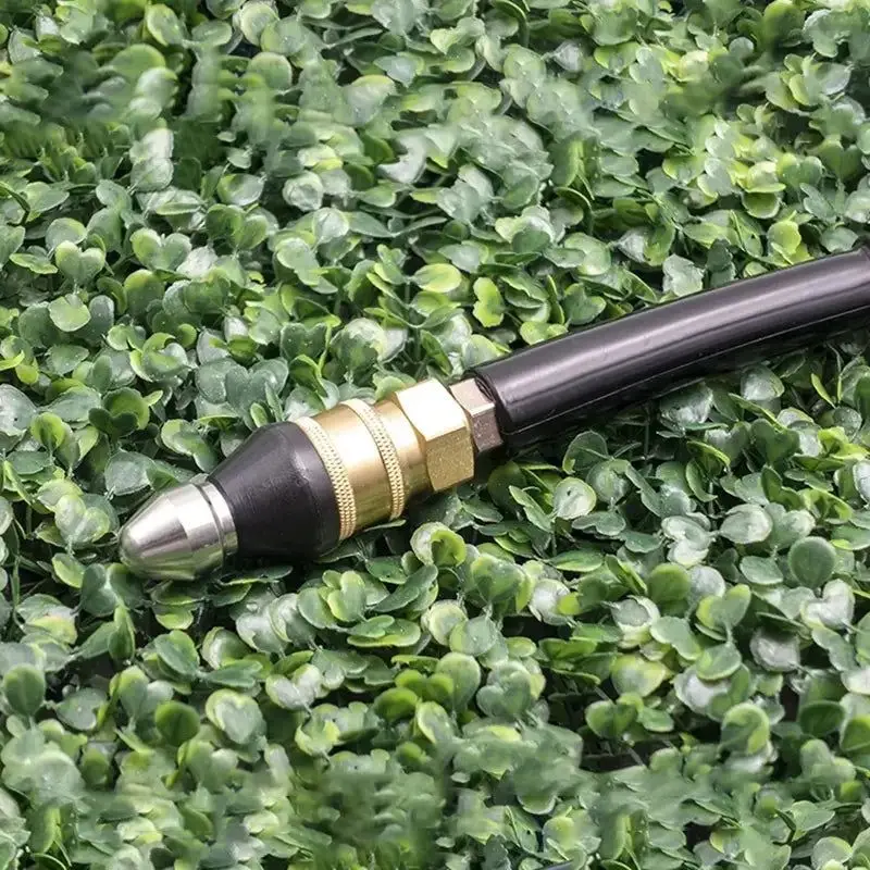 1/4 Inch Sewer Cleaning Tool High-pressure Nozzle Pipe Dredger Cleaning Hose Pipe Jetter Head 5000PSI High Pressure Washer Sewer images - 6