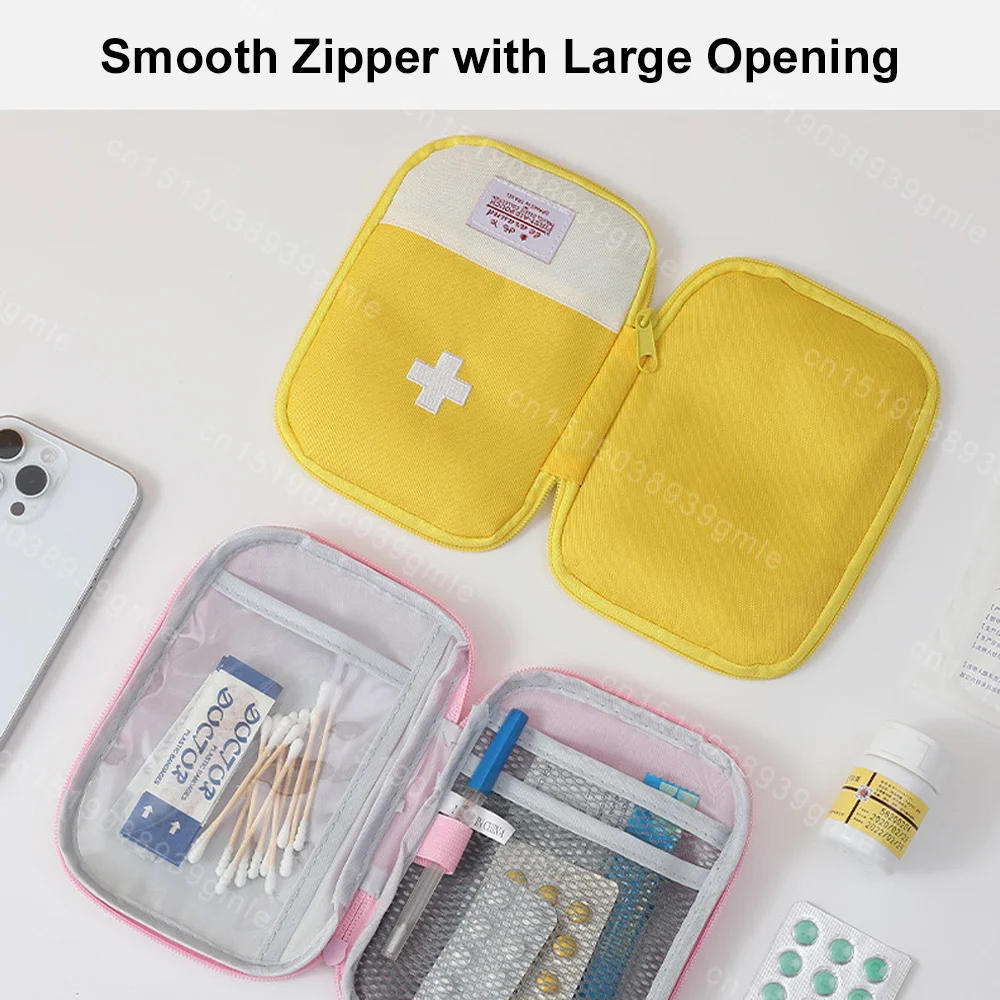 Portable First Aid Medical Kit Travel Outdoor Camping First Aid Kits Medicine Storage Bag Travel EDC Pouch Organizer Pill Case