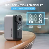 ⁦מיני קומפרסור נטען נייד עבור אופנועים  אופניים  טרקטורונים ועוד לניפוח צמיגים 120PSI מקסימום 450mAh סוללה עם טעינה מהירה  קומפקטי וקטן⁩ – תמונה ⁦4⁩