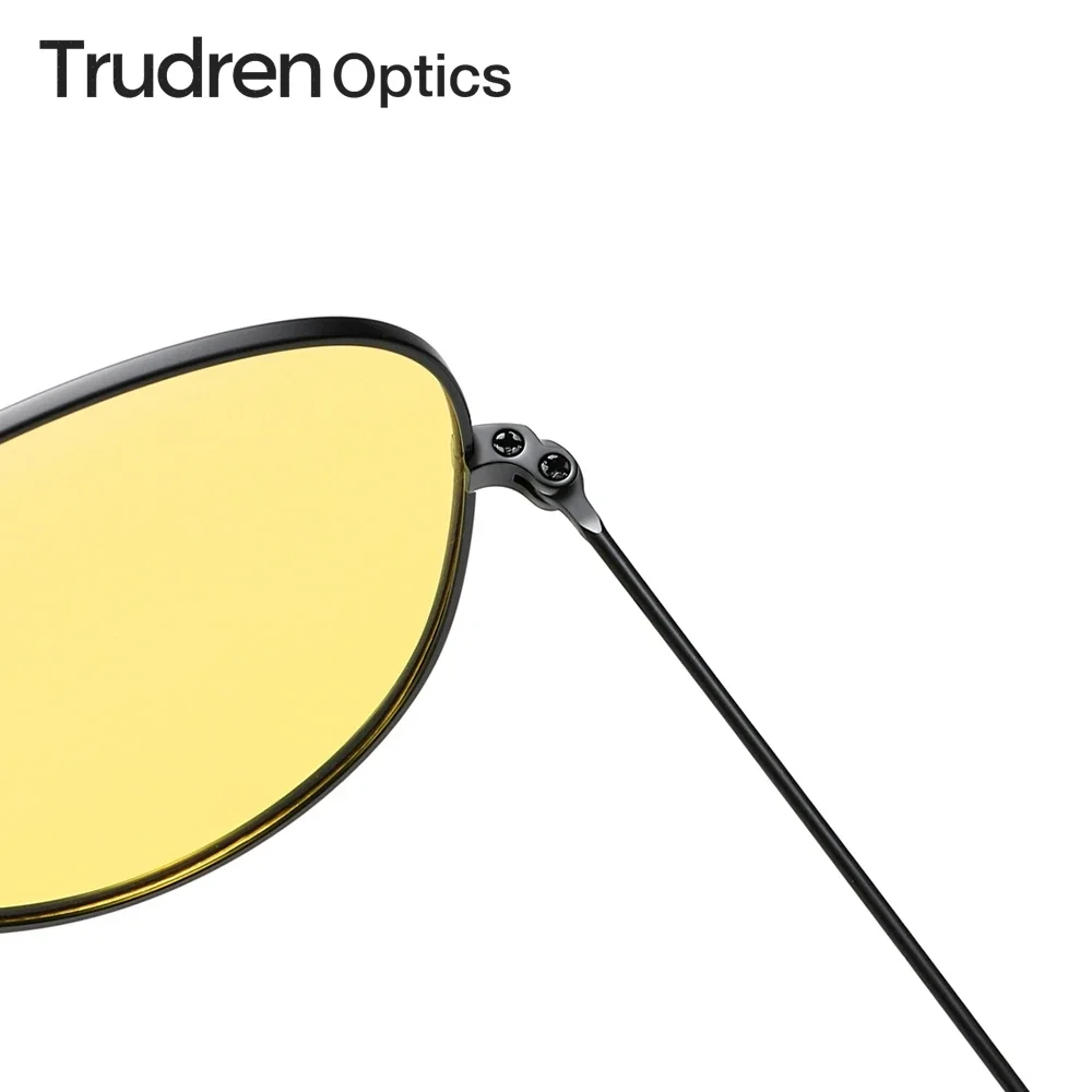 Trudren Unisex Pilot Day and Night Driving Glasses Photochromic Brown Sunglasses Womens Aviation Transition Glass RB3025