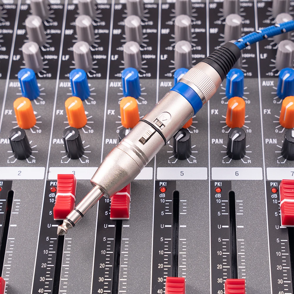 

6 Pack 1/4 to XLR 6.35mm Female to XLR Male and 6.35mm Male to XLR Audio Microphone Adapter