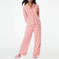 Roller Rabbit Monkey Pajamas Preppy Pjs Cute Pj Pants Sets For Women Y2k Long Sleeve Pajamas Set 2 Piece Loungewear - Image 4