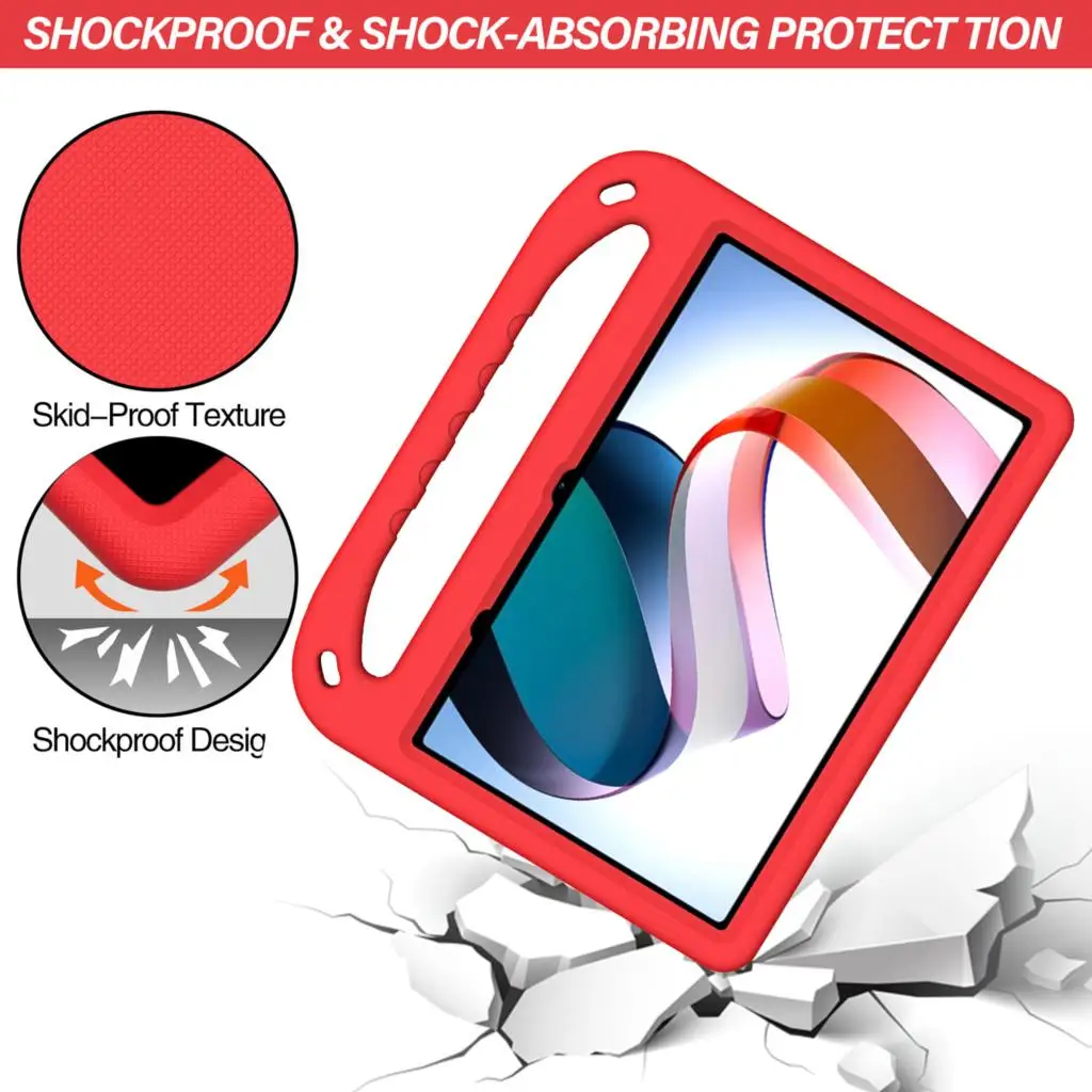 Kids Safe EVA Case For Xiaomi Pad 6 5 Pro pad6 Redmi Pad 10.61 2022 ShockProof Full Body Tablet Cover Mi Pad 4 Plus Stand Case_voghion.com