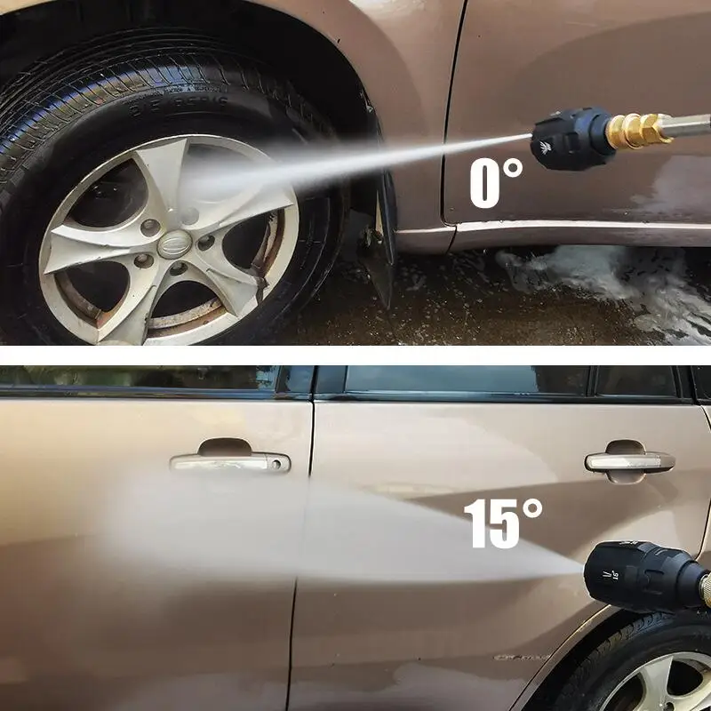 High Pressure Washer 5 Spray Angles Water Nozzle With 1/4" Quick Plug 4