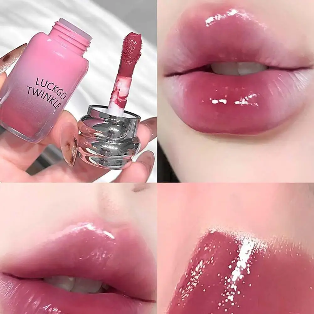 Spiegel-Lippentönung, Feuchtigkeitscreme, flüssiger Lipgloss, Wasserglanz, Glas-Lippenstift, langlebig, rote Lippentönung, Make-up-Kosmetik – Detail 15
